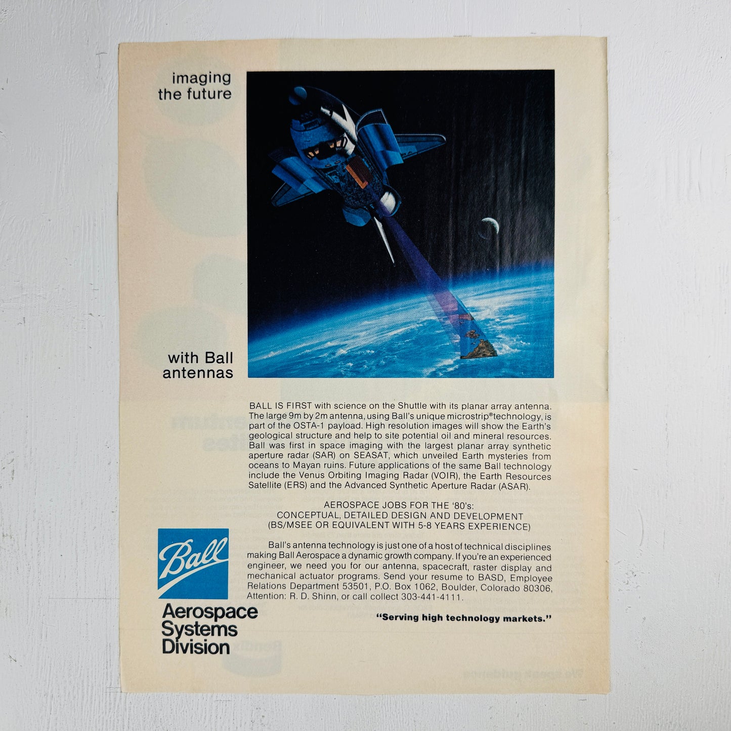 Ball Aerospace SAR Shuttle