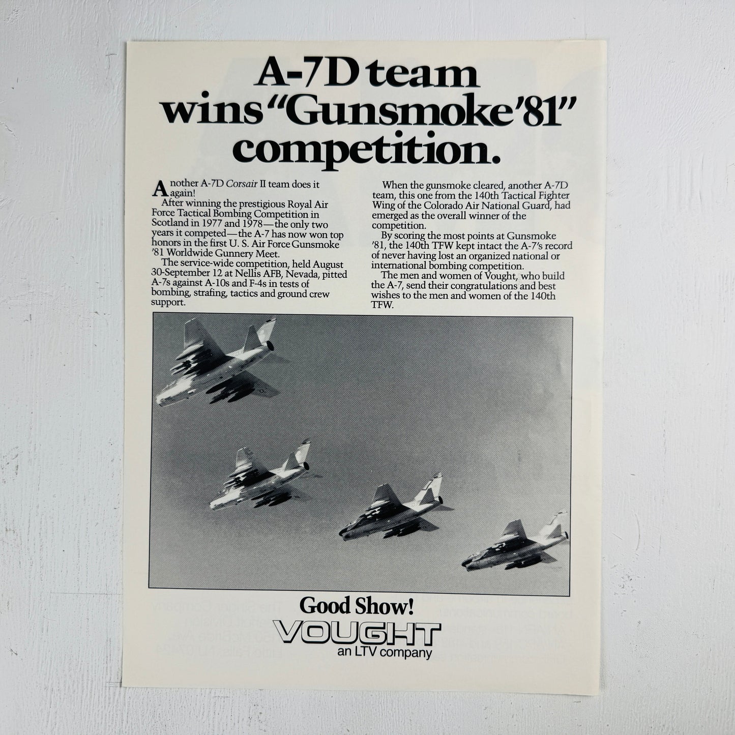 Vought A-7D Gunsmoke