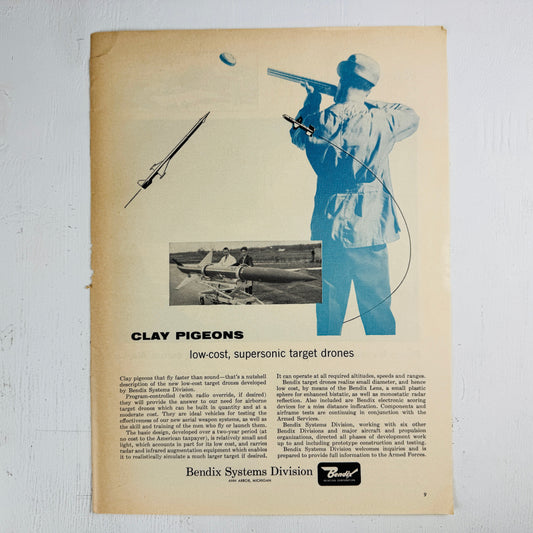 Bendix Supersonic Target Drones