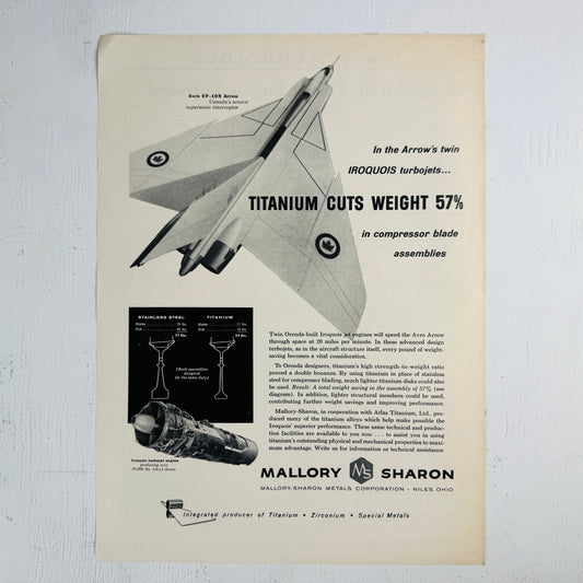 Avro Arrow Engine Titanium