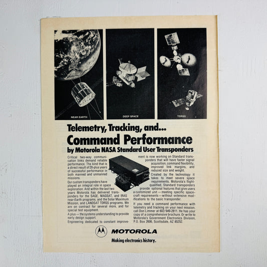 Mororola Transponders for NASA