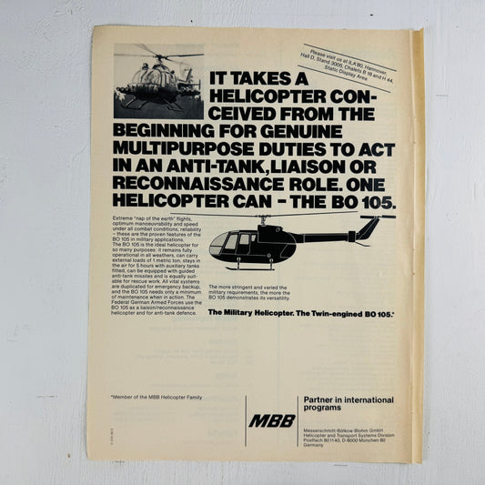 MBB BO 105 Helicopter