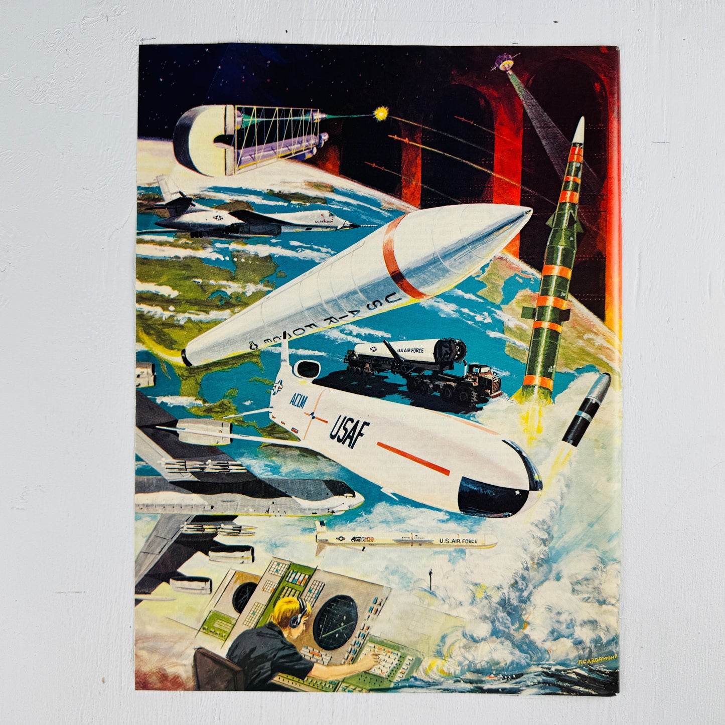 Missiles & Lasers Air Force Illustration