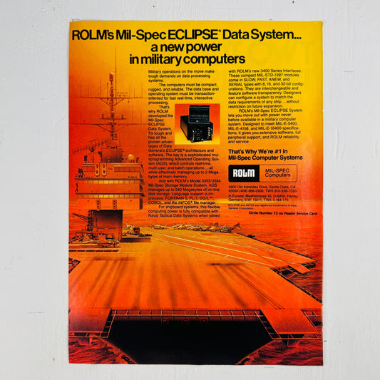 ROLMS Eclipse Data System
