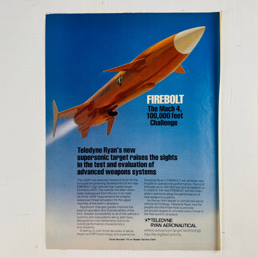 Ryan Firebolt Target Drone