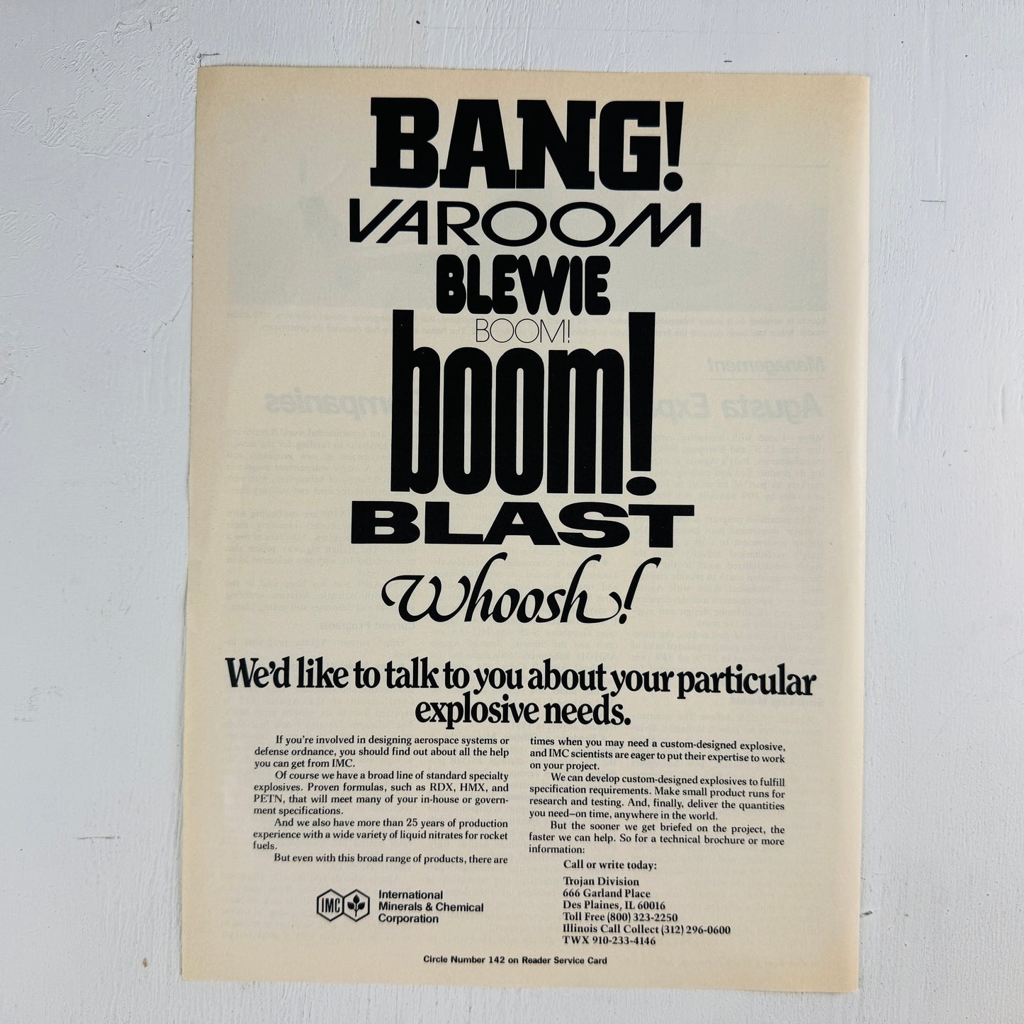 BANG VAROOM BLAST Explosives