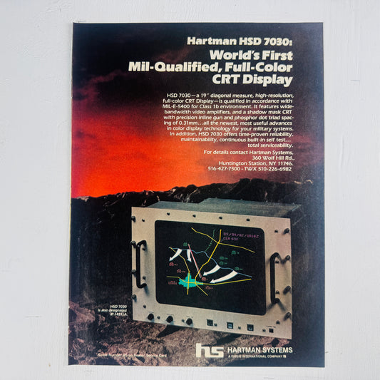 Mil-Qualified CRT Display