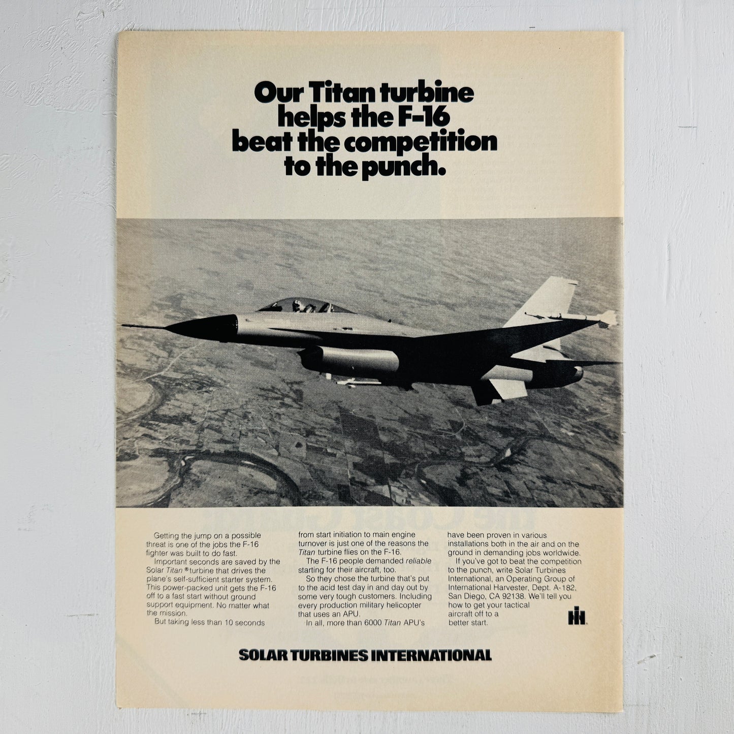 Titan Turbine for F-16