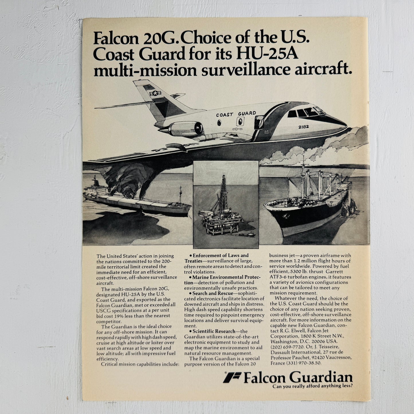 Falcon 20G for US Coast Guard