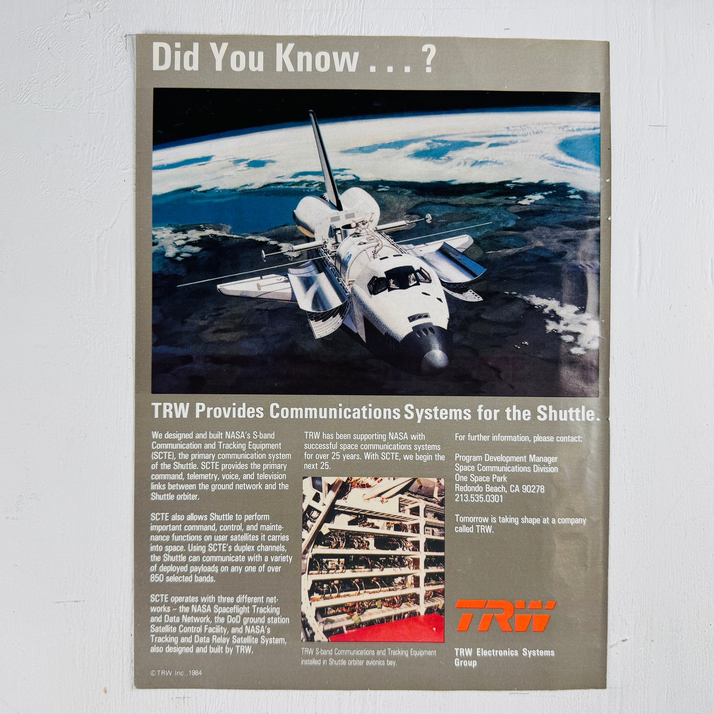 TRW Shuttle Comm Systems