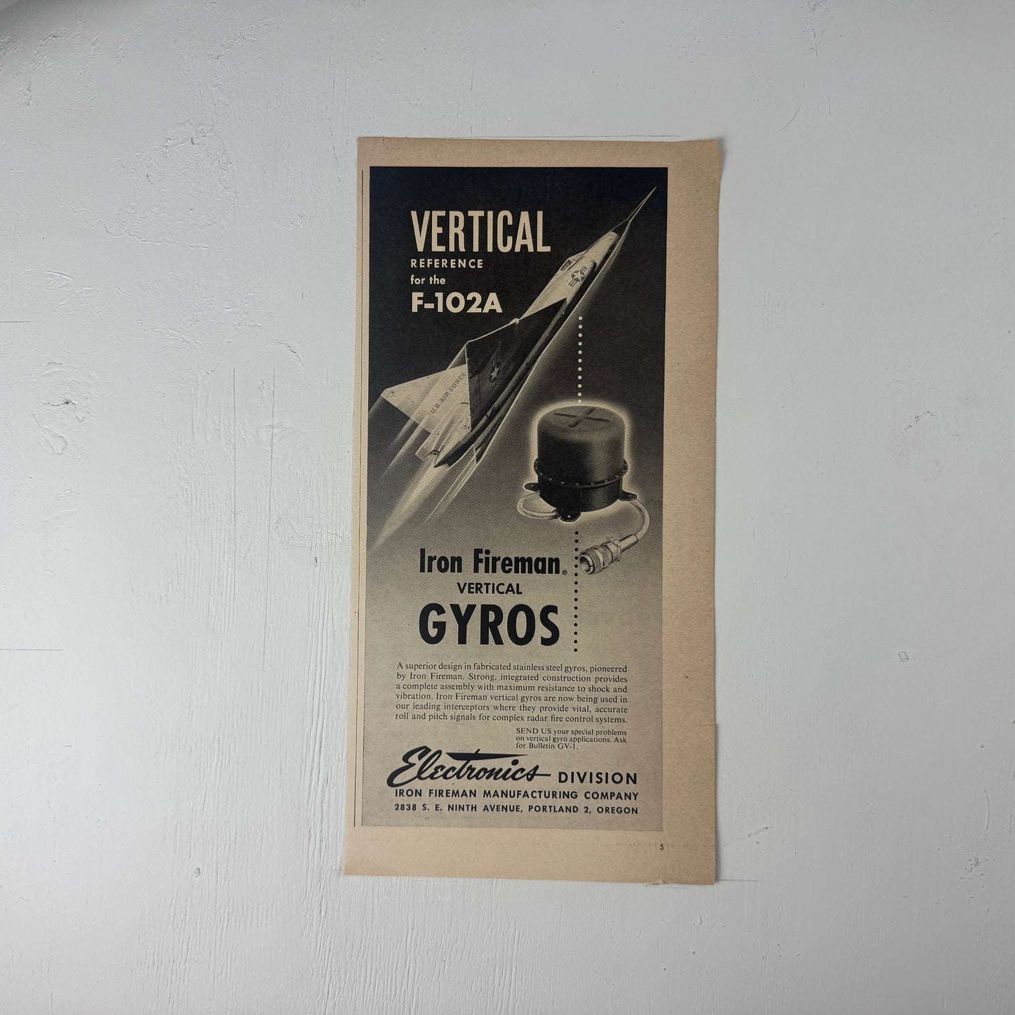 F-102 Vertical Reference