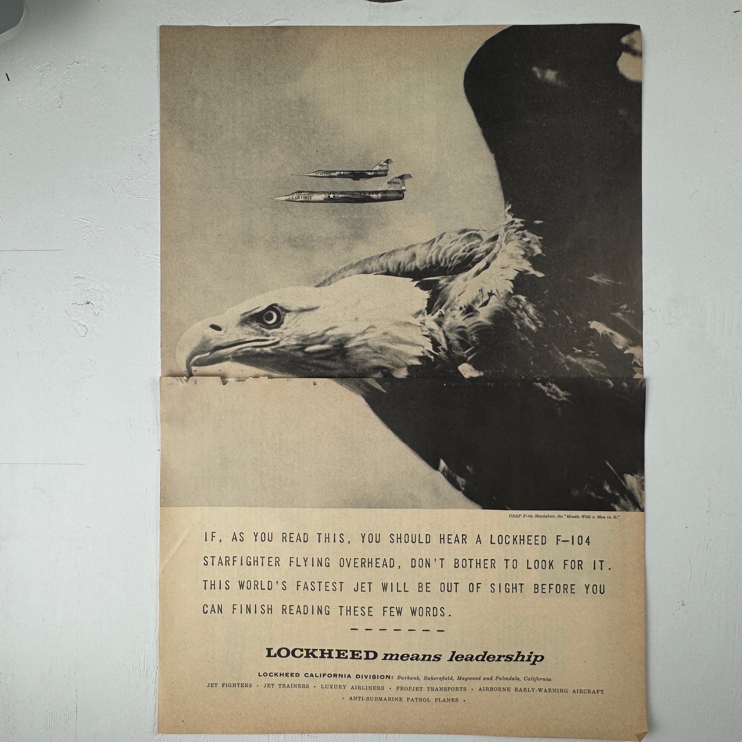 Lockheed Means Leadership Bald Eagle Ad