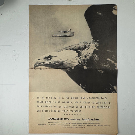 Lockheed Means Leadership Bald Eagle Ad