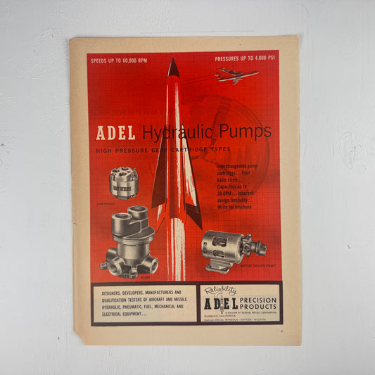 Adel Hydraulic Pumps 50s Ad