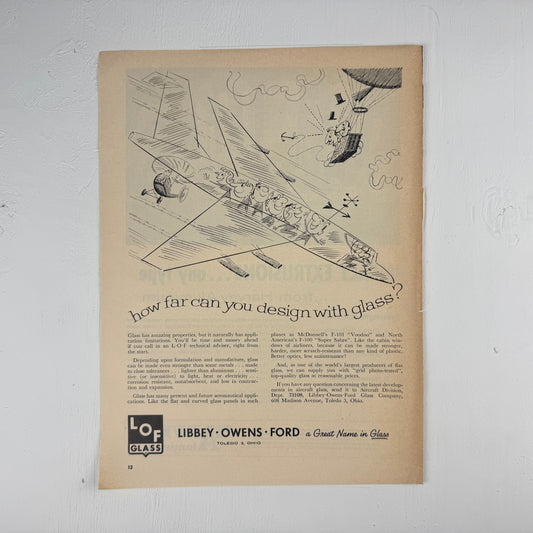 "How far can you design with glass?" Ad