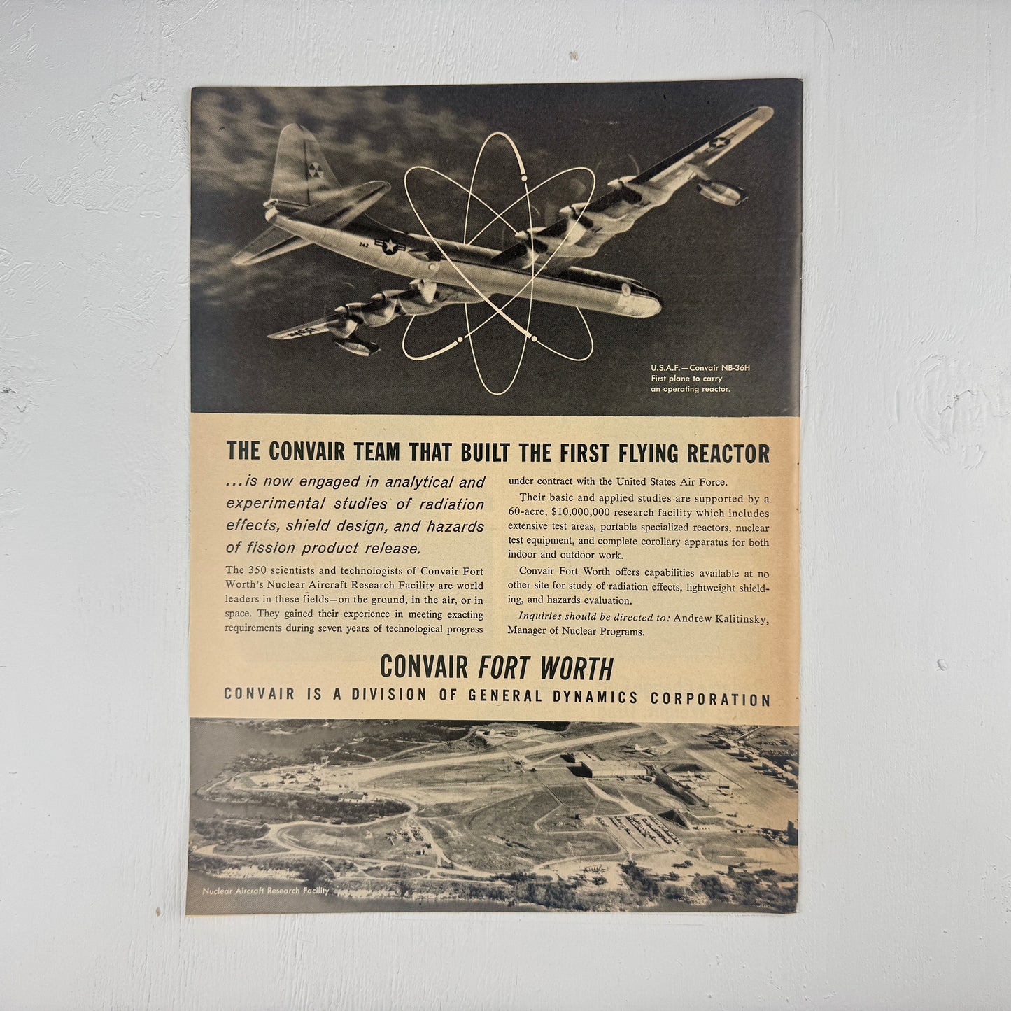 Convair Nuclear Bomber Ad