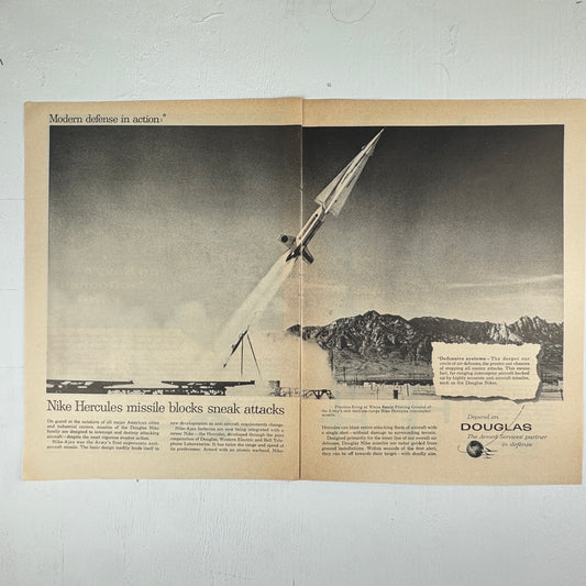 "Nike Hercules Blocks Missile Sneak Attacks"