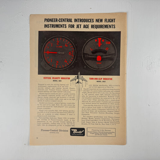 Bendix Jet Age Instruments Ad