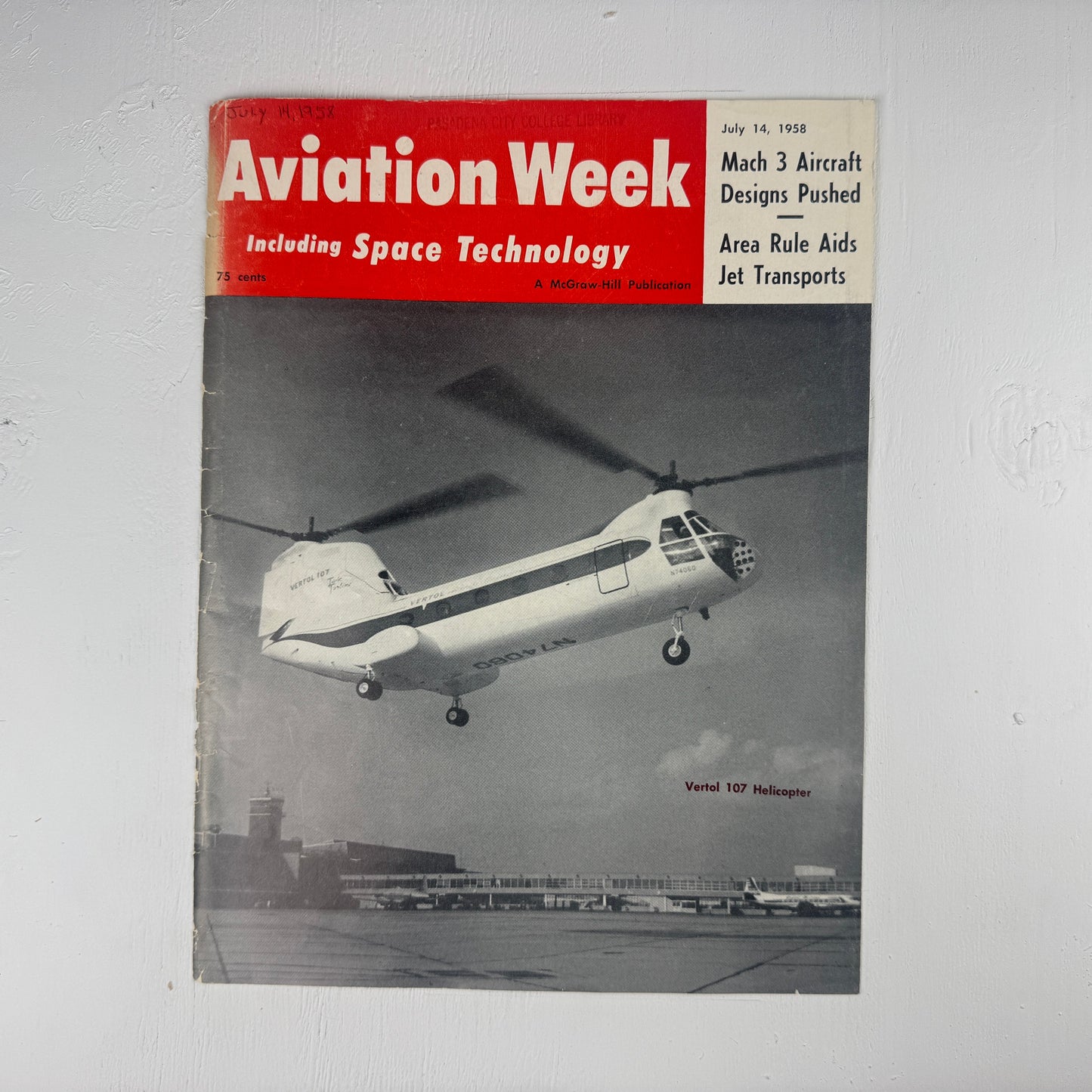 Vertol 107 Aviation Week Cover