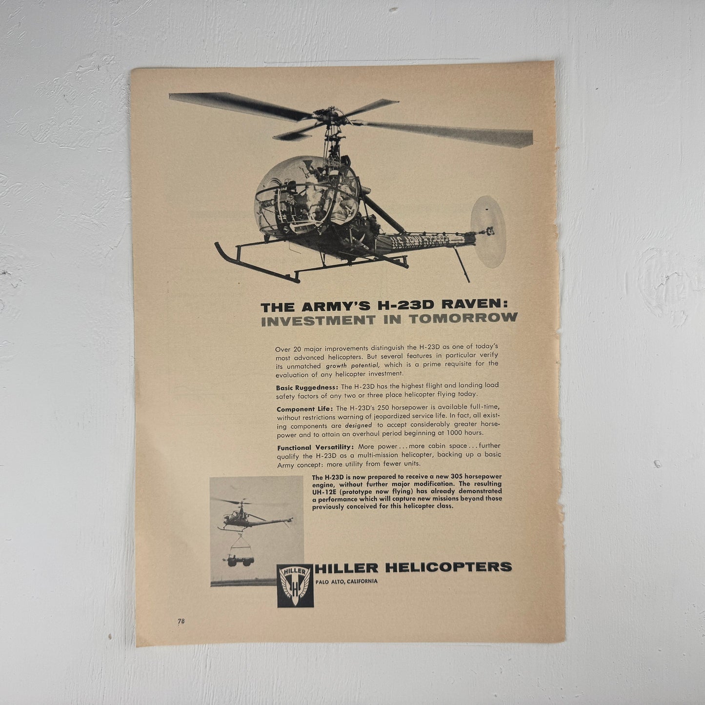 Hiller Helicopter H-23D Raven