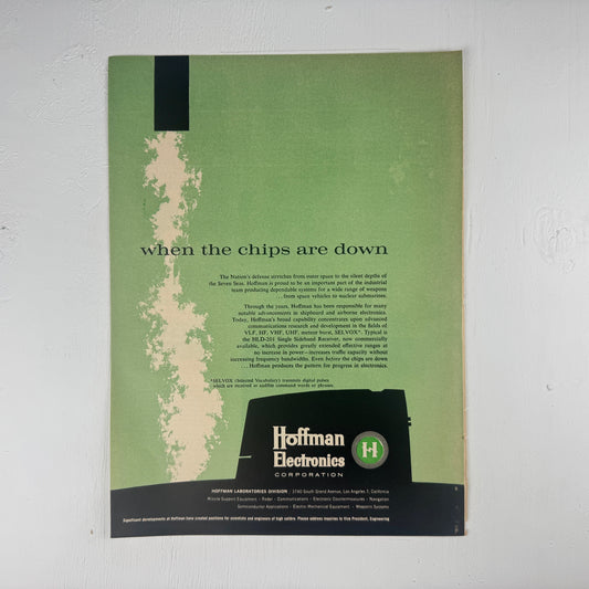 Hoffman Electronics: When the chips are down