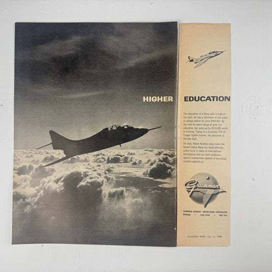 Grumman Navy Trainer Cougar Ad