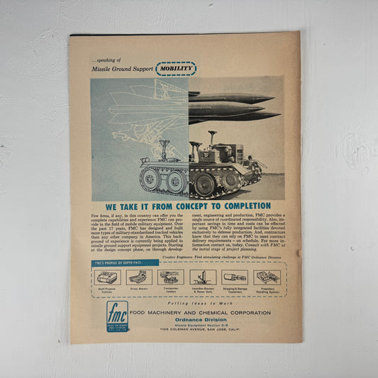 Food Machinery and Chemical Corporation Missile Launcher