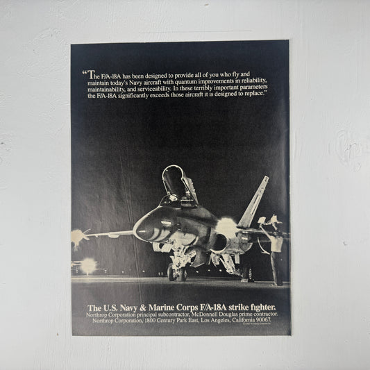 Navy & Marine Corps F/A-18 Ad