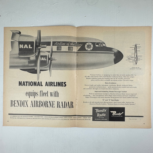 Bendix Radar National Airlines Ad