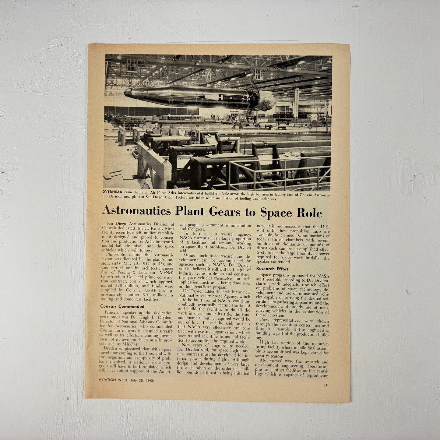 Convair Astronautics Atlas Plant