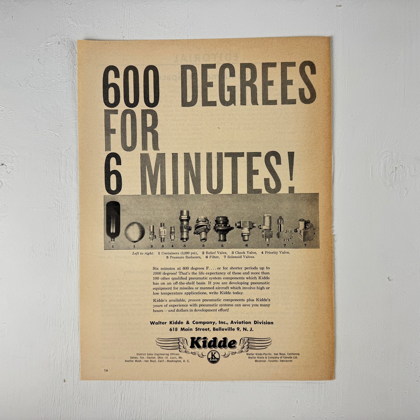 Kidde 600 Degrees for 6 Minutes Ad