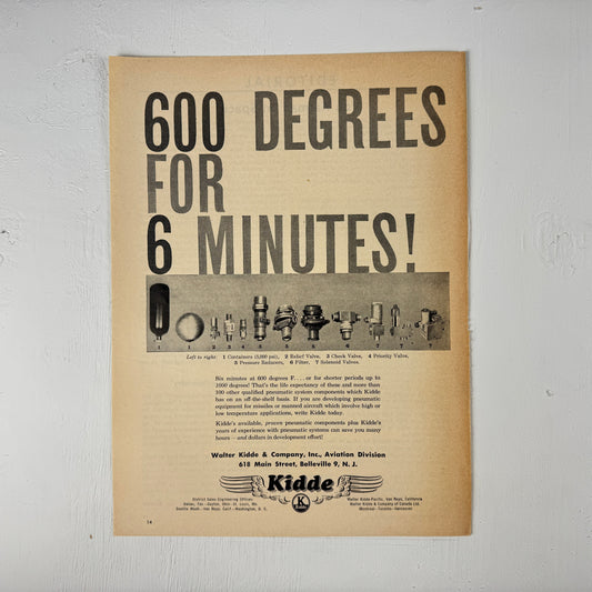 Kidde 600 Degrees for 6 Minutes Ad