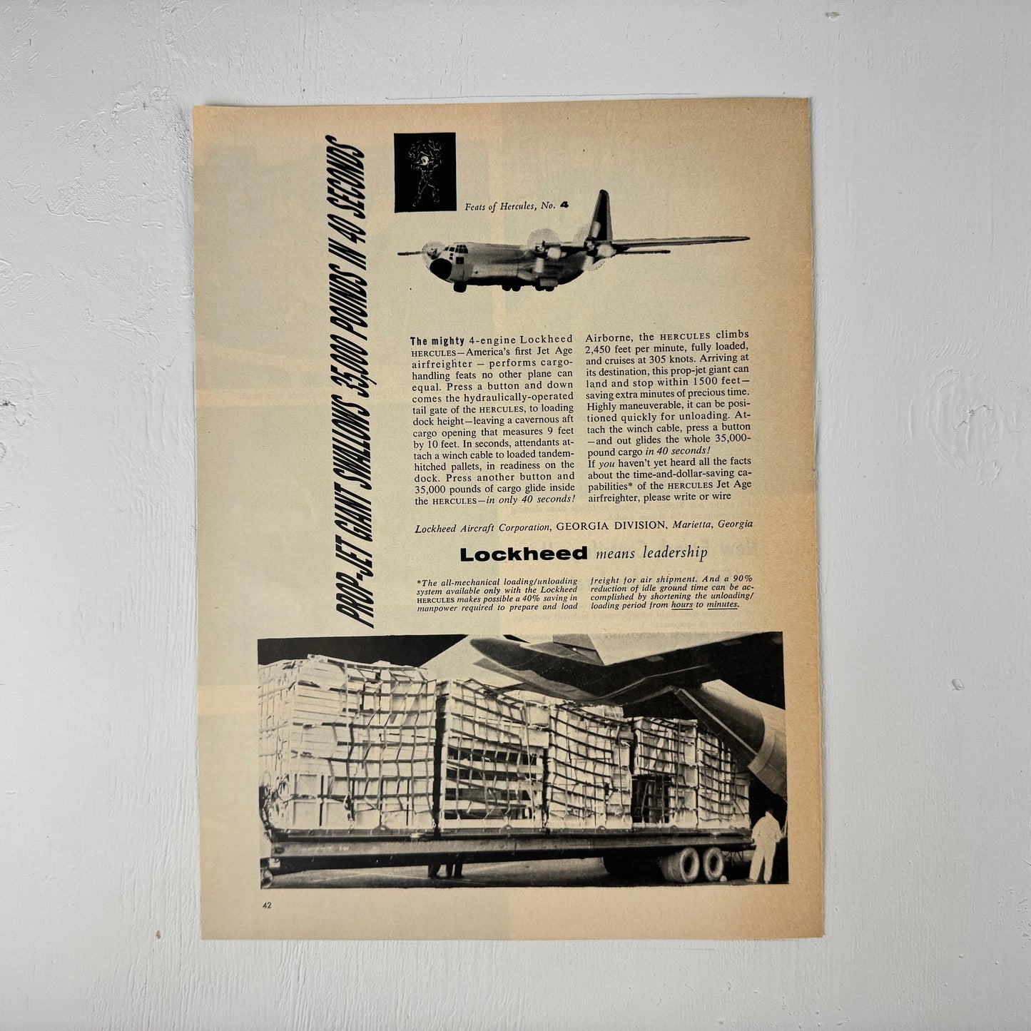 C-130 Hercules Swallows 35,000 lbs in 40 seconds