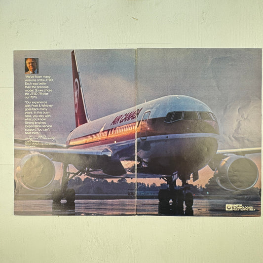 Air Canada 767 JT9D P&W Ad