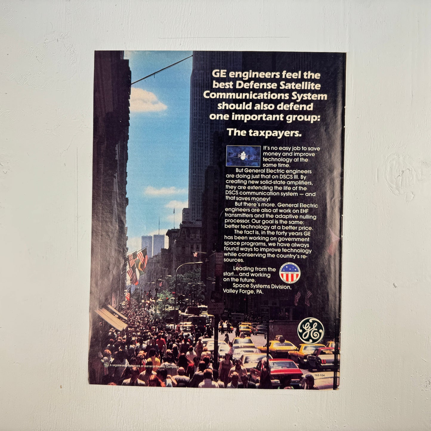 GE Space Taxpayers WTC Ad