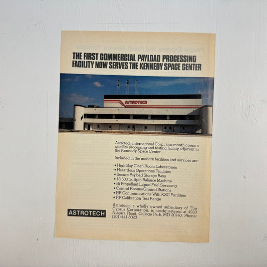 Astrotech Commercial Payload Processing
