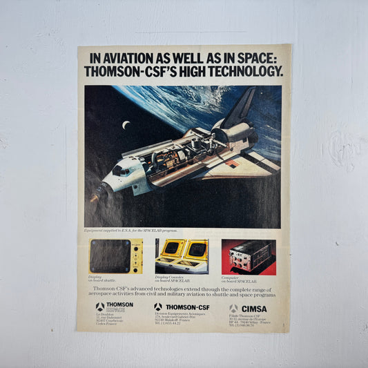 Space Shuttle Thompson-CSF Ad