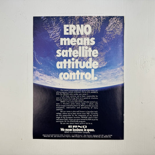 ERNO Means Satellite Attitude Control
