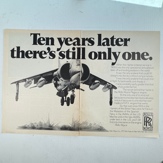 AV-8B Harrier Rolls Royce: There's Still Only One