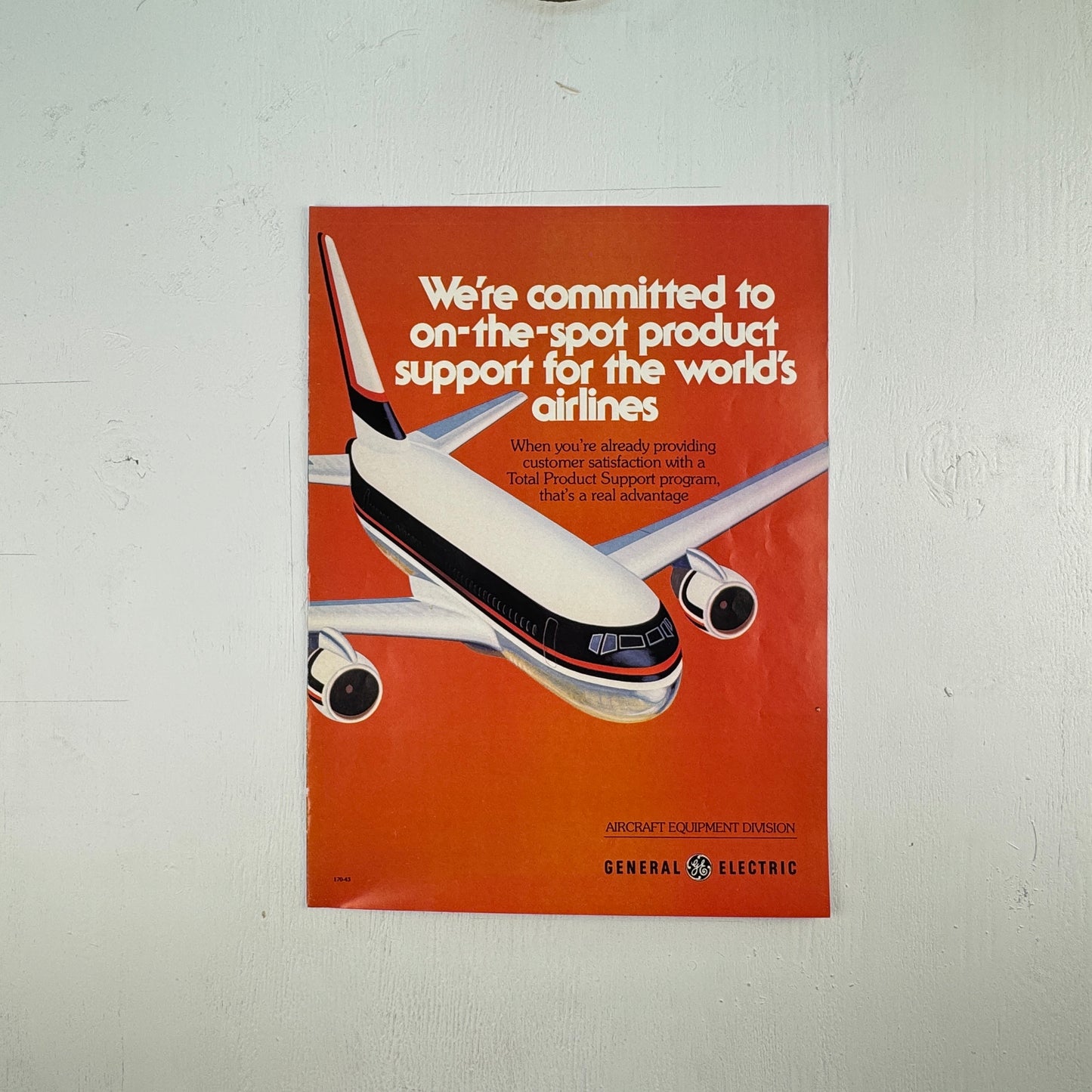 GE Airline Support 1978 Ad