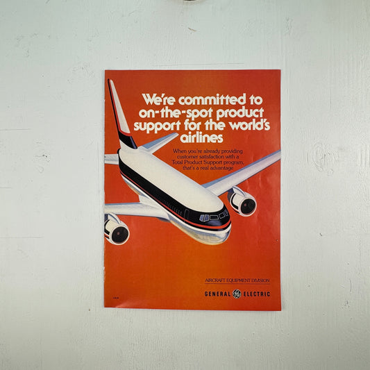 GE Airline Support 1978 Ad
