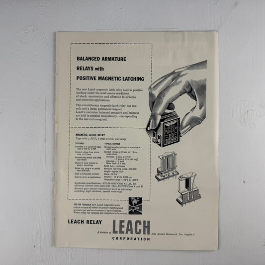 Leach Relay 1958 Ad