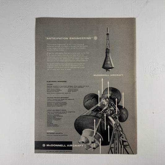 Mercury Capsule McDonnell Recruiting Ad