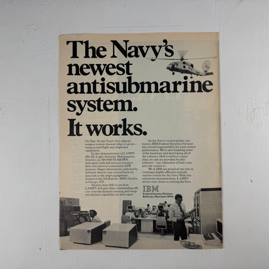 IBM LAMPS Antisubmarine System