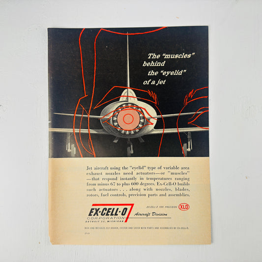 Eyelid of a jet Ex-Cell-O Ad