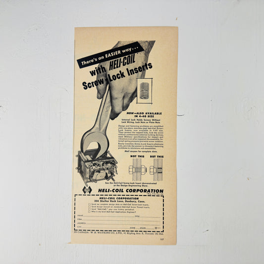Heli-Coil Screw Lock Ad