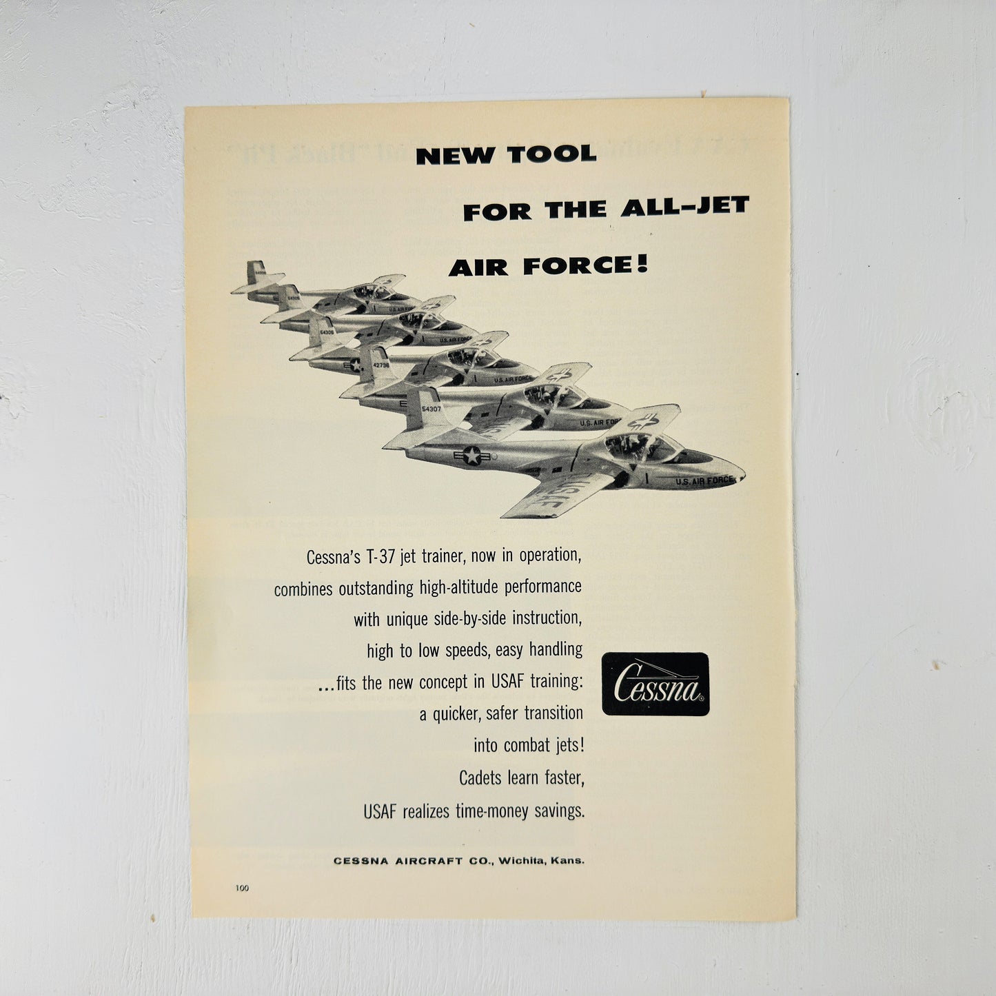 Cessna T-37 Tweet "New Tool for the All-Jet Air Force!"