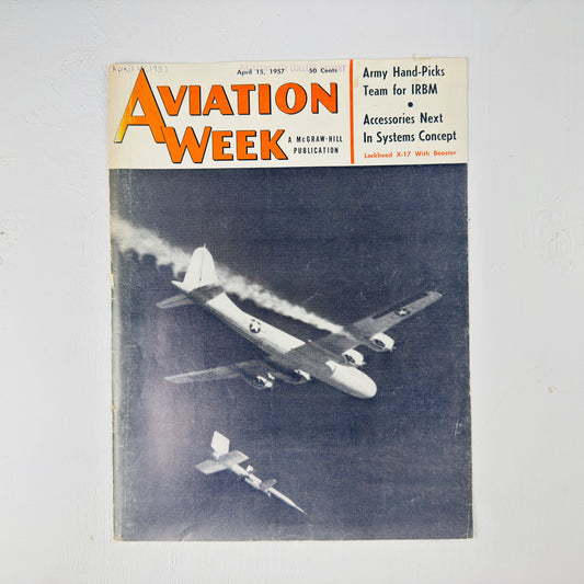 April 15, 1957 Cover: X-7 Drop