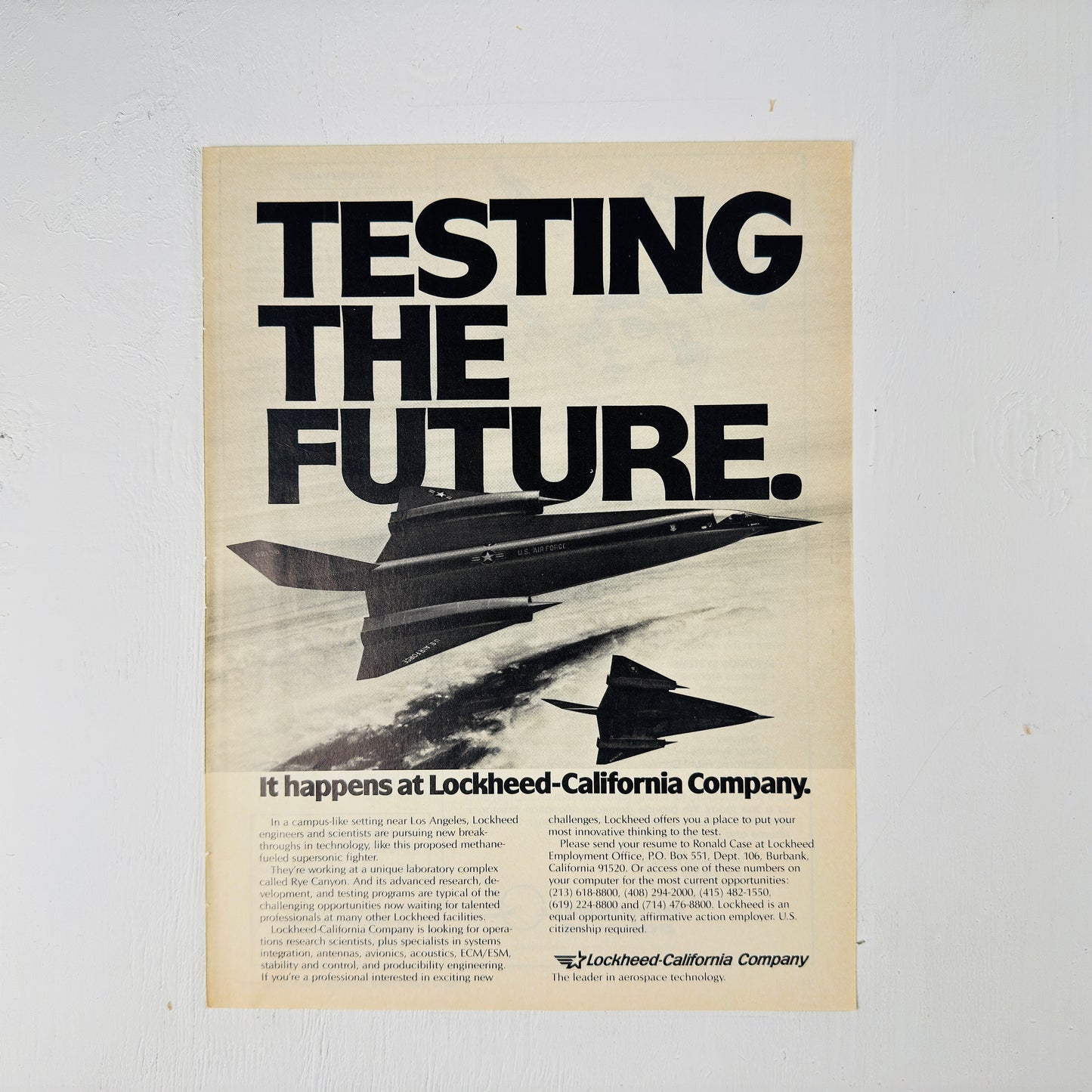 Testing the Future at Lockheed