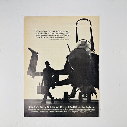 F/A-18 "Maintenance Man's Airplane"